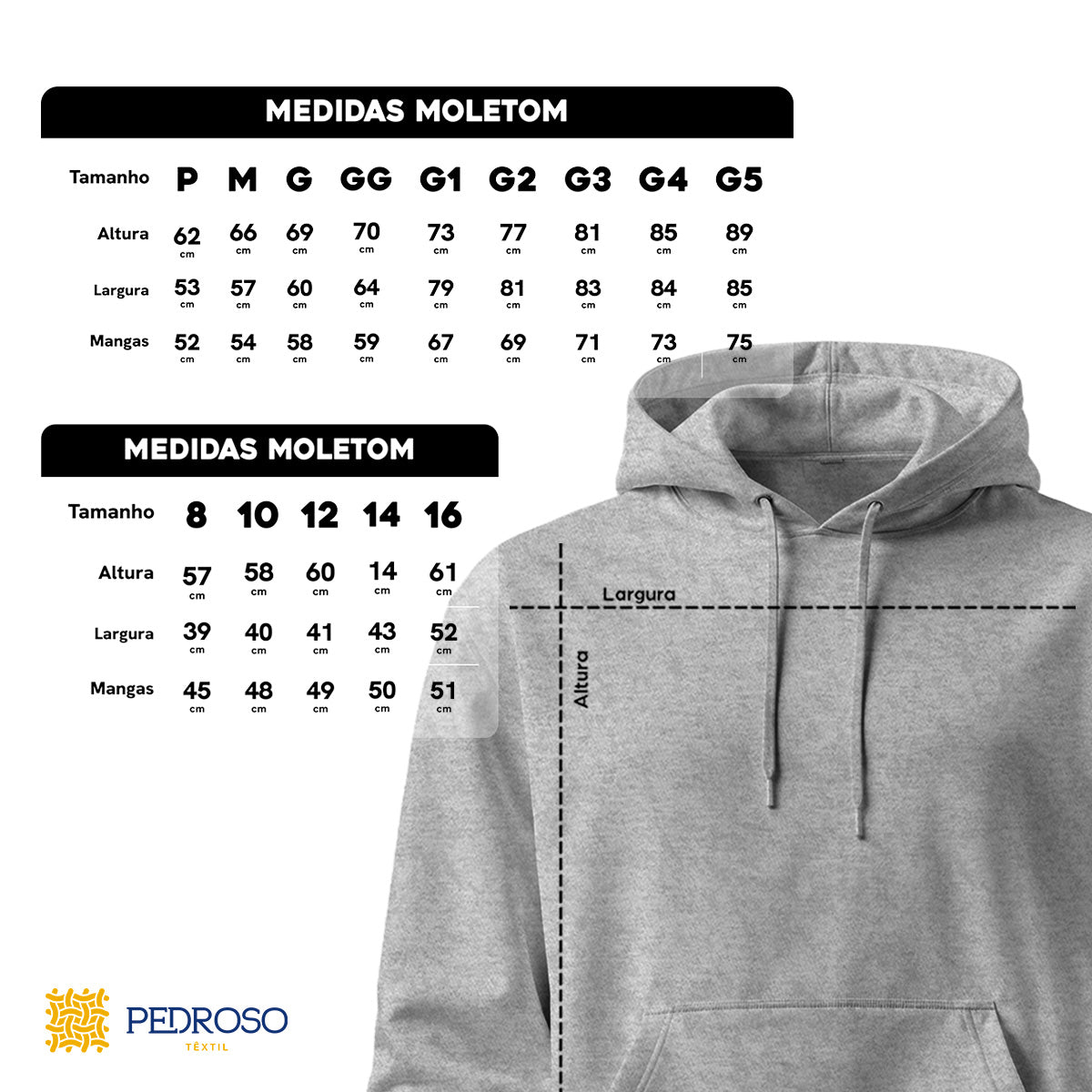 Blusa Moletom Canguru Lisa Premium Slim Algodão (10 PEÇAS POR VARIAÇÃO)