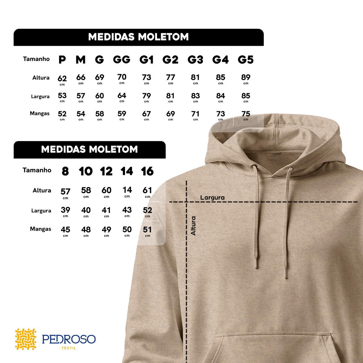 Blusa Moletom Canguru Lisa Premium Slim Algodão (10 PEÇAS POR VARIAÇÃO)