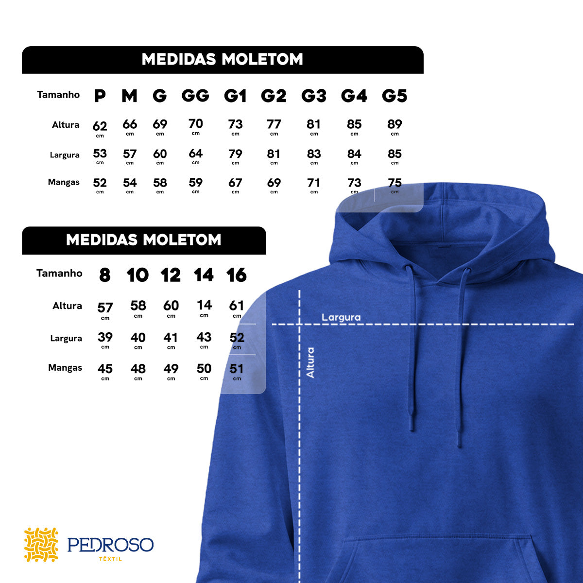 Blusa Moletom Canguru Lisa Premium Slim Algodão (10 PEÇAS POR VARIAÇÃO)