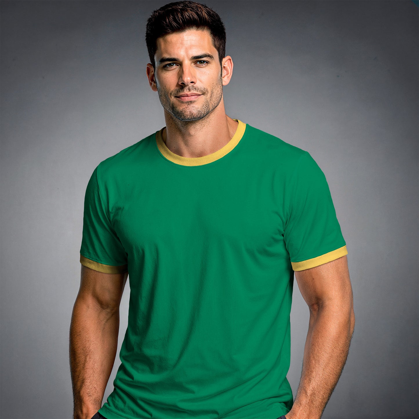 Camiseta Camisa Lisa Premium Slim Algodão Cores Variadas (10 PEÇAS POR VARIAÇÃO)