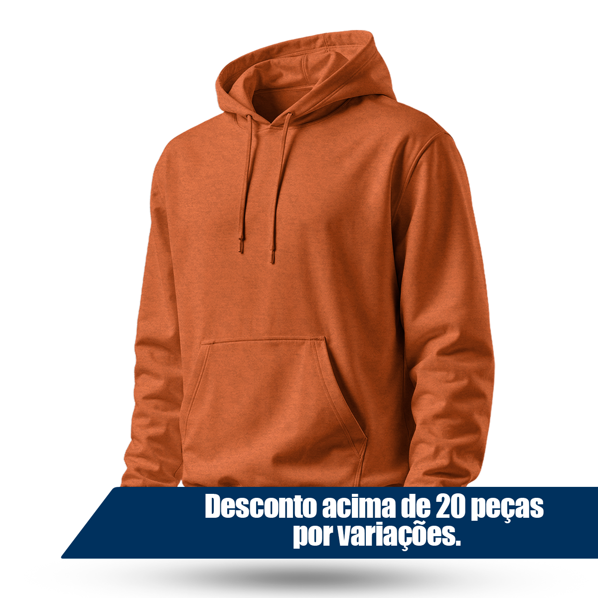 Blusa Moletom Canguru Lisa Premium Slim Algodão Mácio Unissex