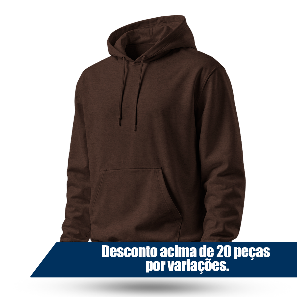 Blusa Moletom Canguru Lisa Premium Slim Algodão Mácio Unissex
