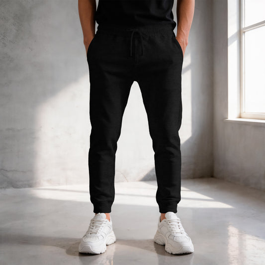 Calça Moletinho / Moletom Preto Liso Algodão Mácio Várias Cores