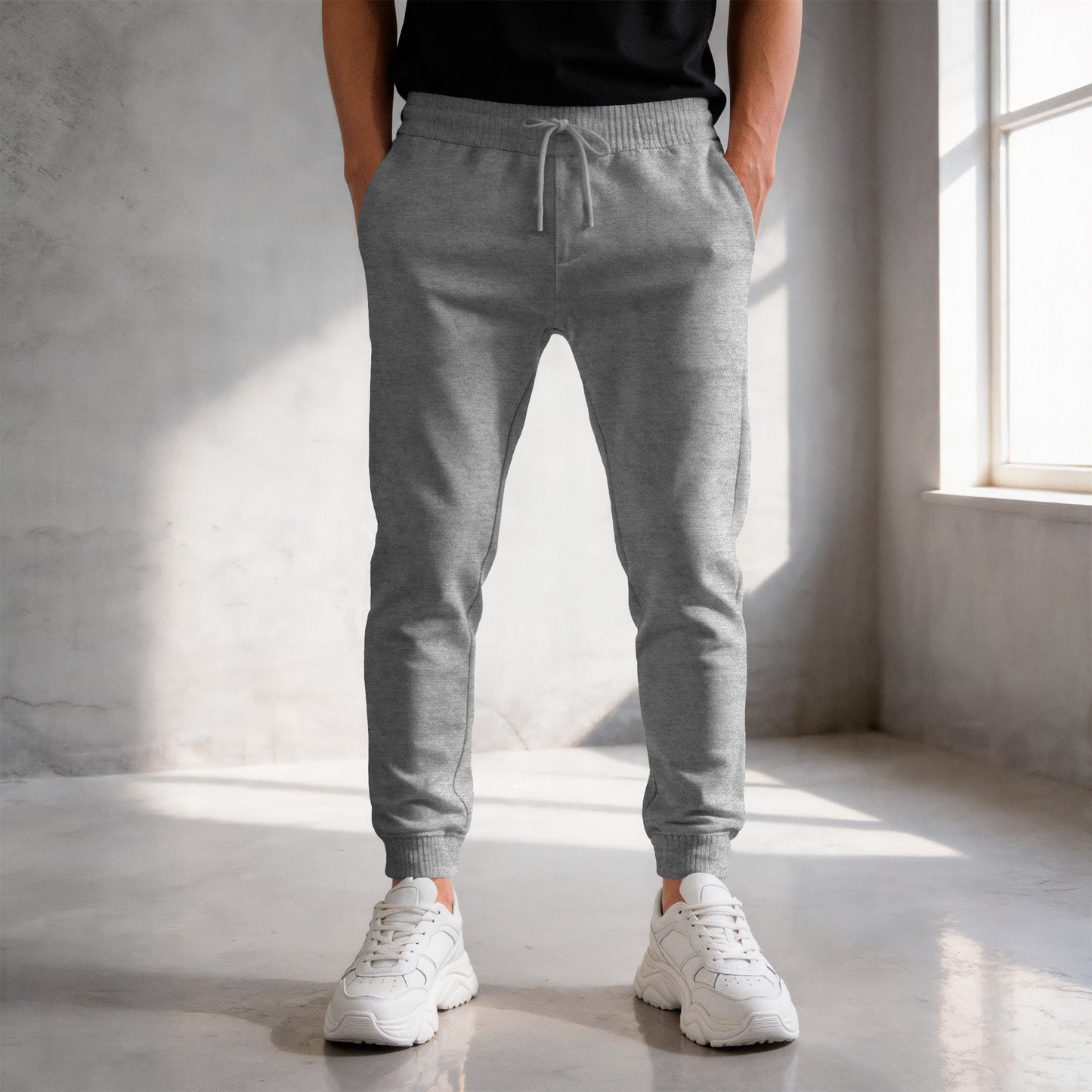 Calça Moletinho / Moletom Preto Liso Algodão Mácio Várias Cores