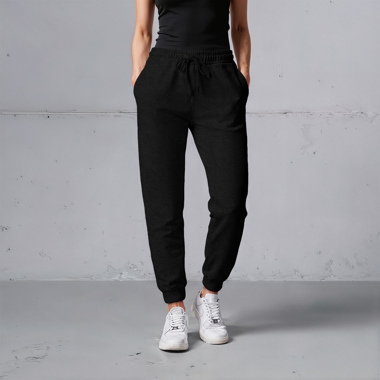 Calça Moletinho / Moletom Preto Liso Algodão Mácio Várias Cores
