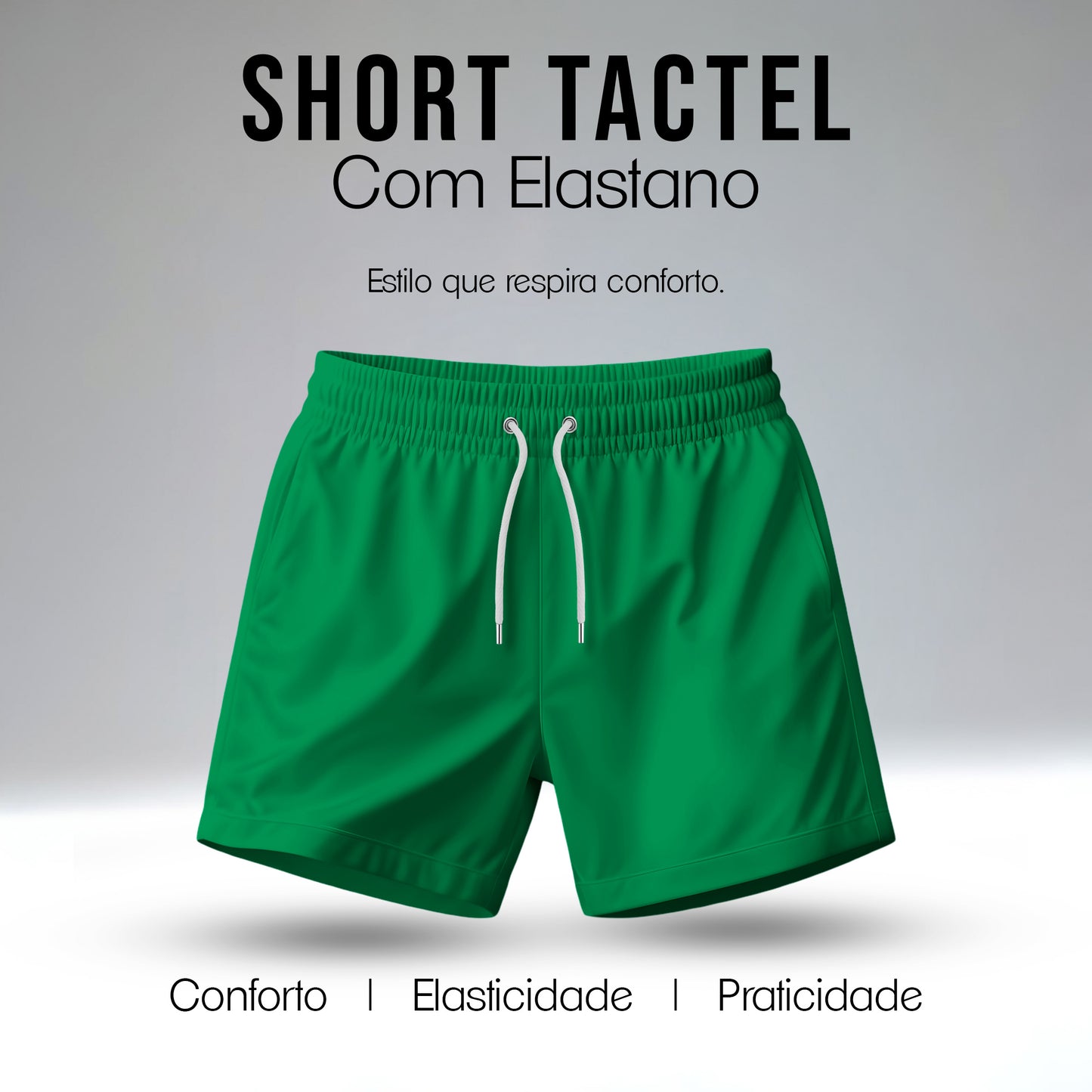 Bermuda Tactel Elastano Masculina