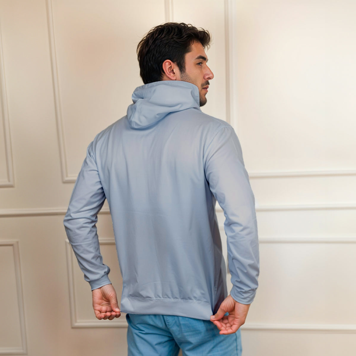 Blusa Moletom Canguru Lisa Premium Slim Algodão Mácio