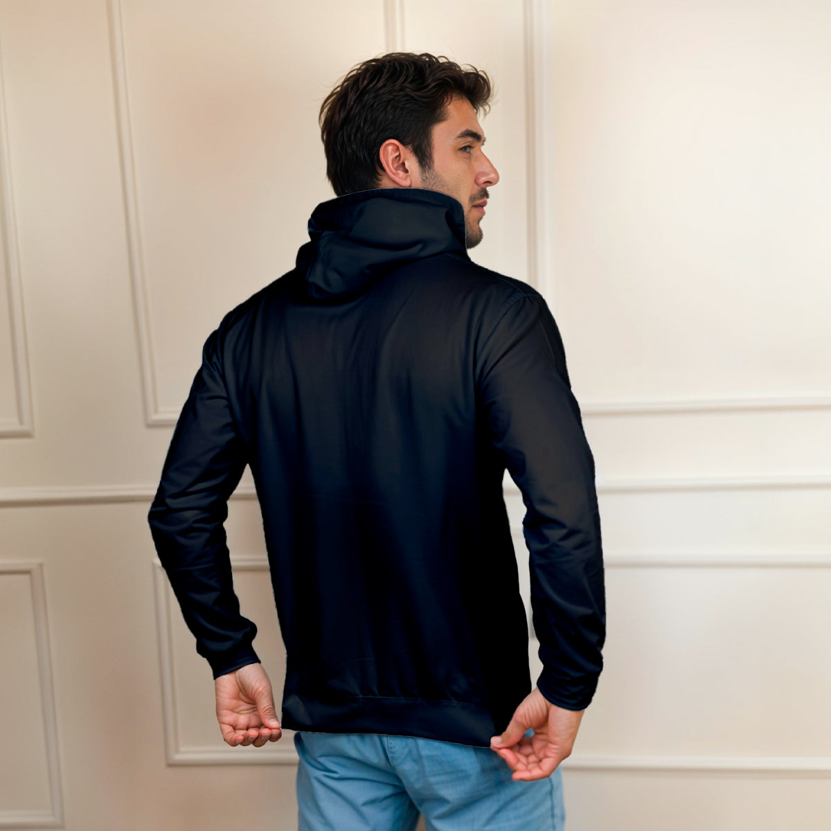 Blusa Moletom Canguru Lisa Premium Slim Algodão Mácio