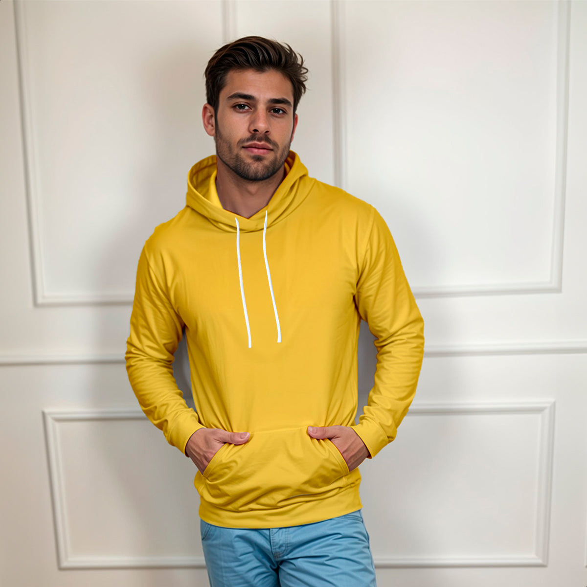Blusa Moletom Canguru Lisa Premium Slim Algodão Mácio