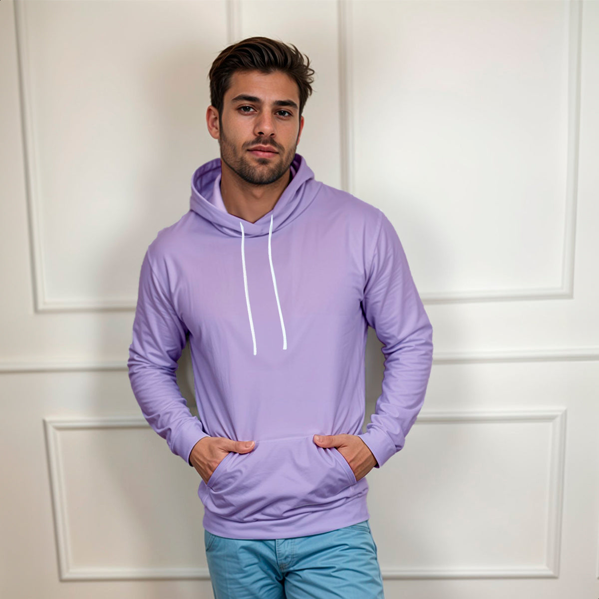 Blusa Moletom Canguru Lisa Premium Slim Algodão Mácio