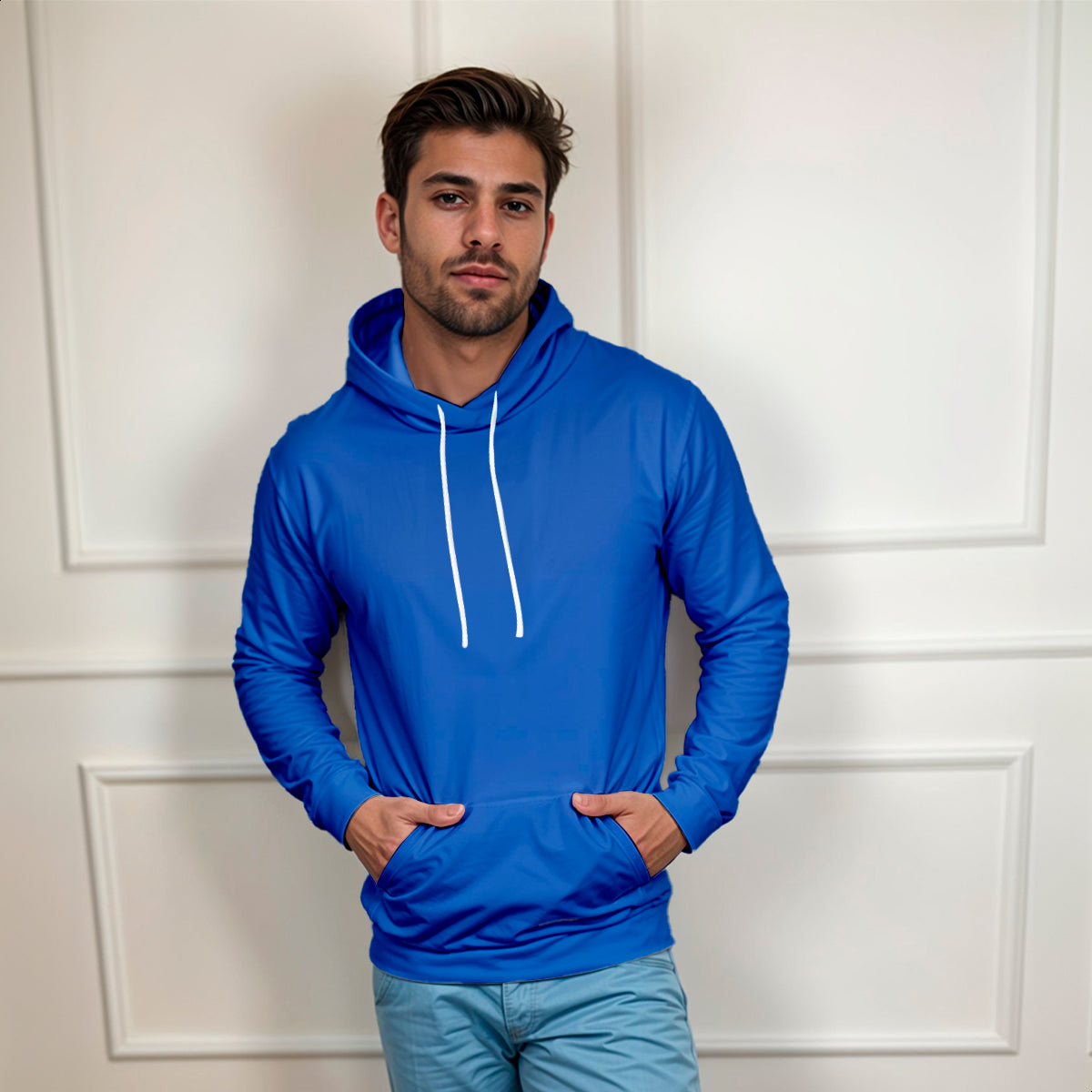 Blusa Moletom Canguru Lisa Premium Slim Algodão Mácio