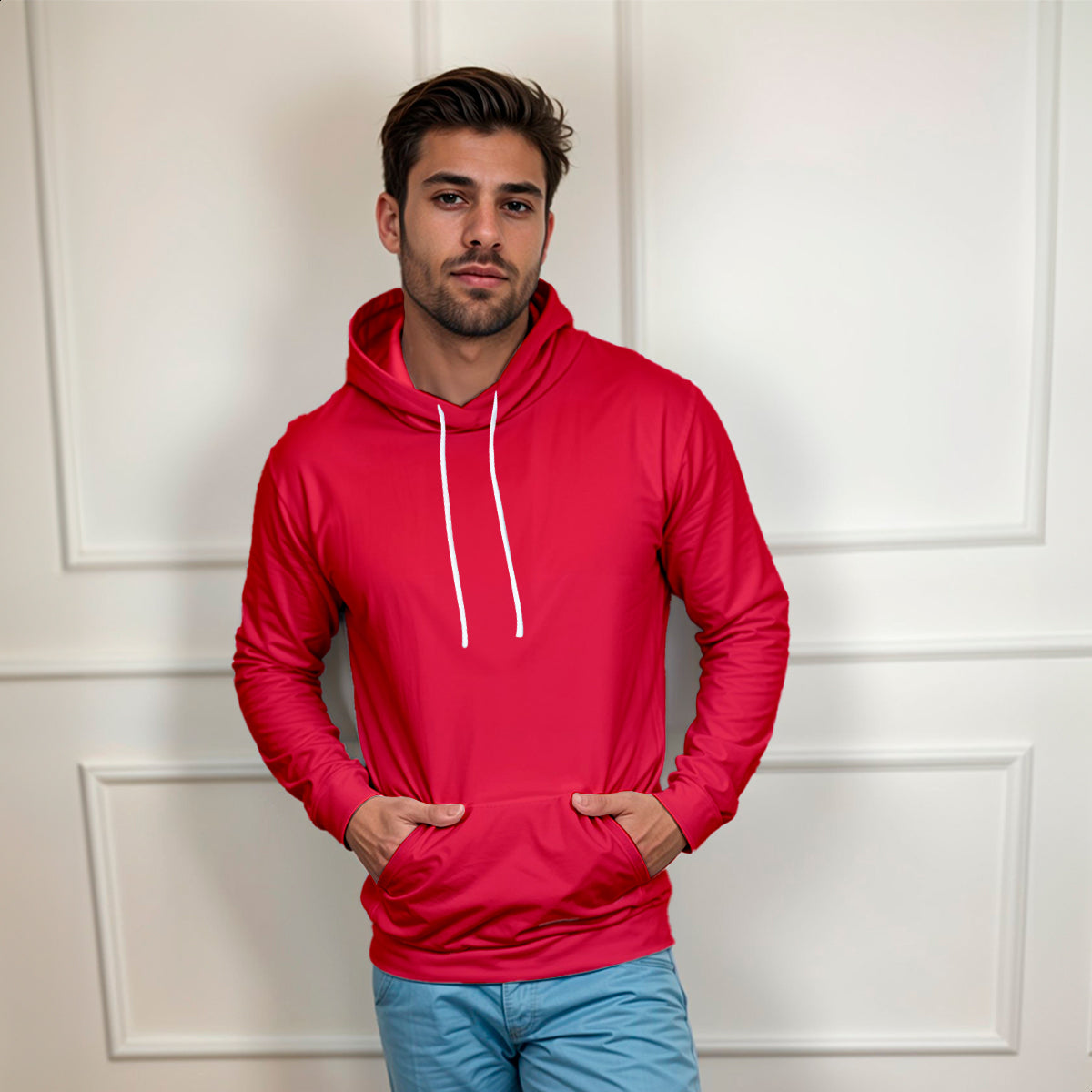 Blusa Moletom Canguru Lisa Premium Slim Algodão Mácio