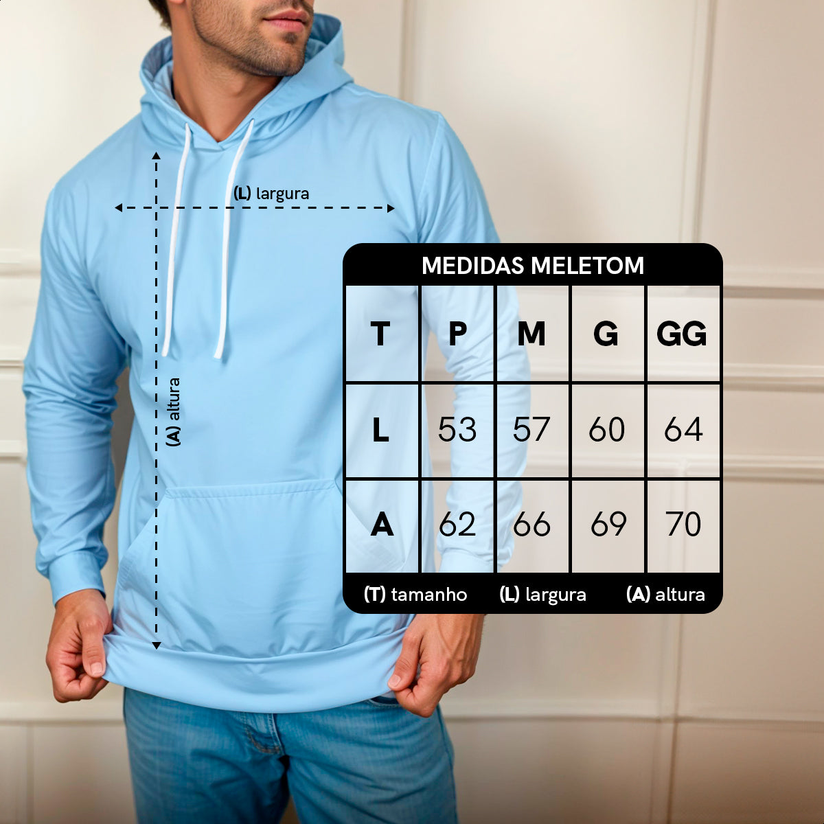 Blusa Moletom Canguru Lisa Premium Slim Algodão Mácio