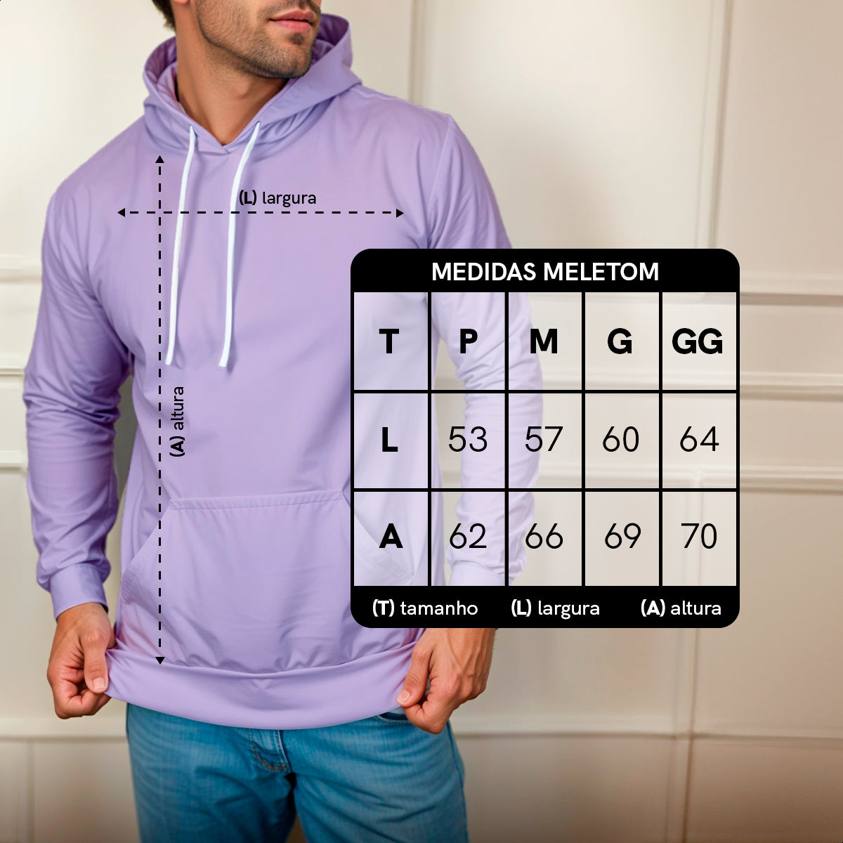 Blusa Moletom Canguru Lisa Premium Slim Algodão Mácio