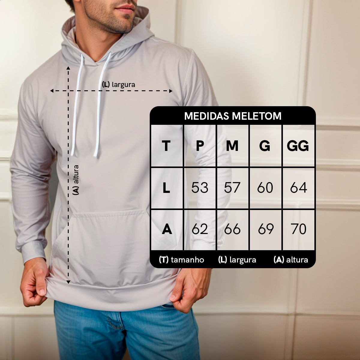 Blusa Moletom Canguru Lisa Premium Slim Algodão Mácio