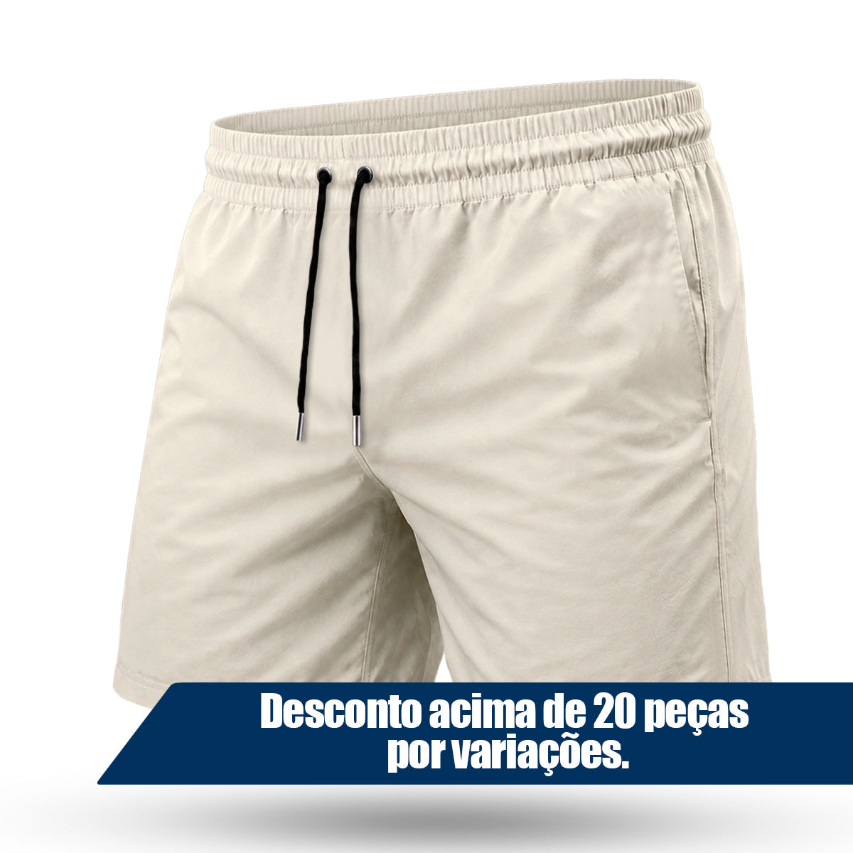 Bermuda Tactel Elastano Masculina
