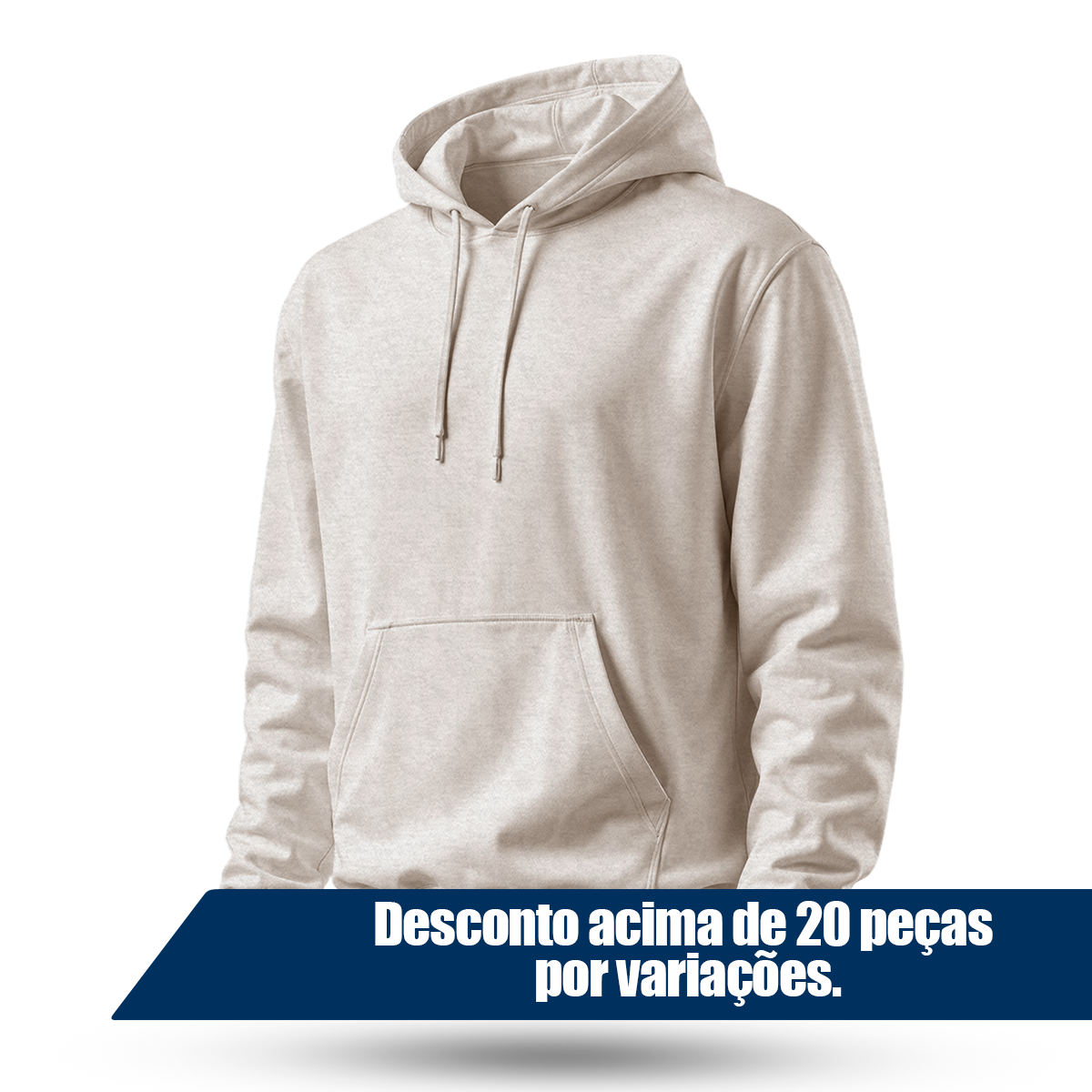Blusa Moletom Canguru Lisa Premium Slim Algodão Mácio Unissex