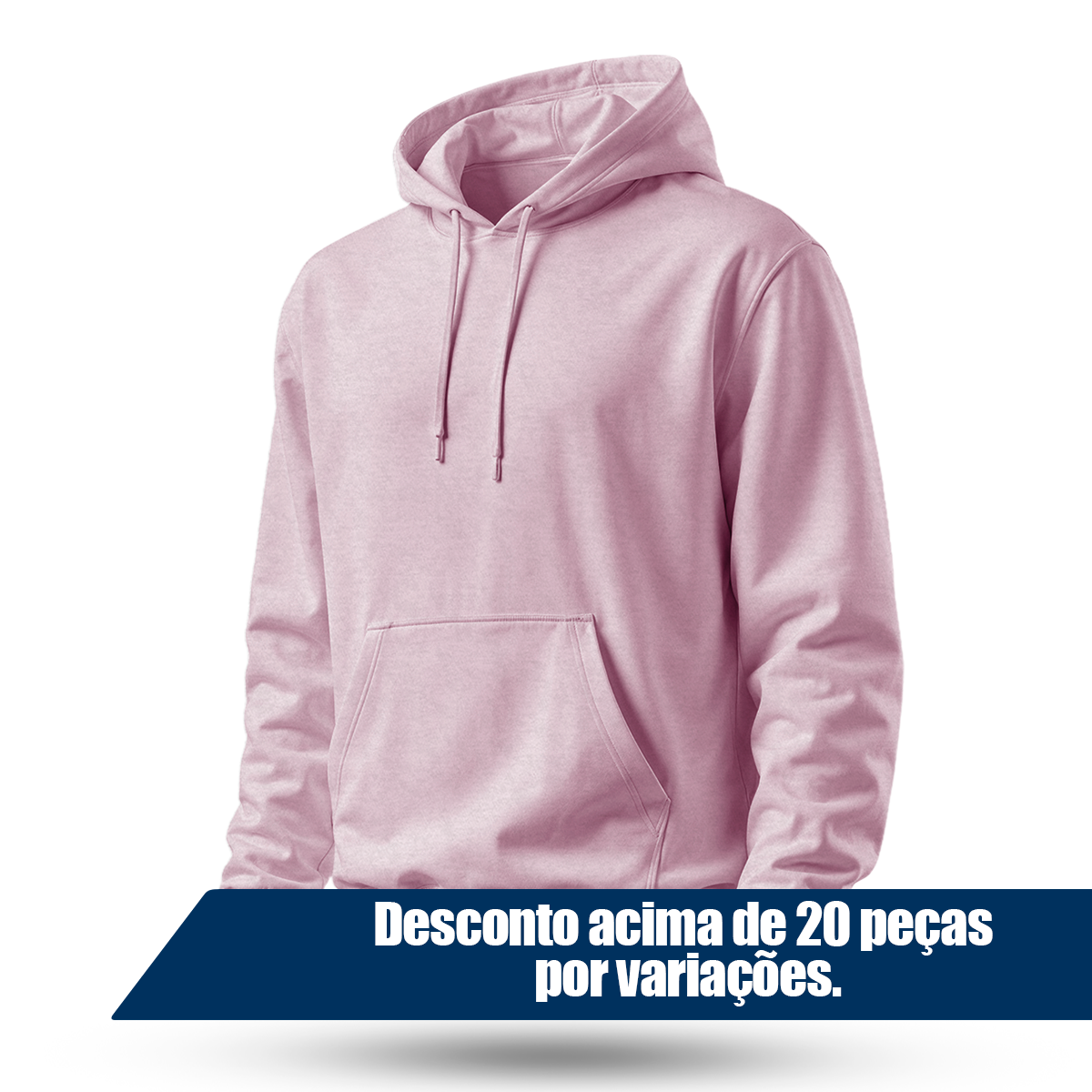 Blusa Moletom Canguru Lisa Premium Slim Algodão Mácio Unissex