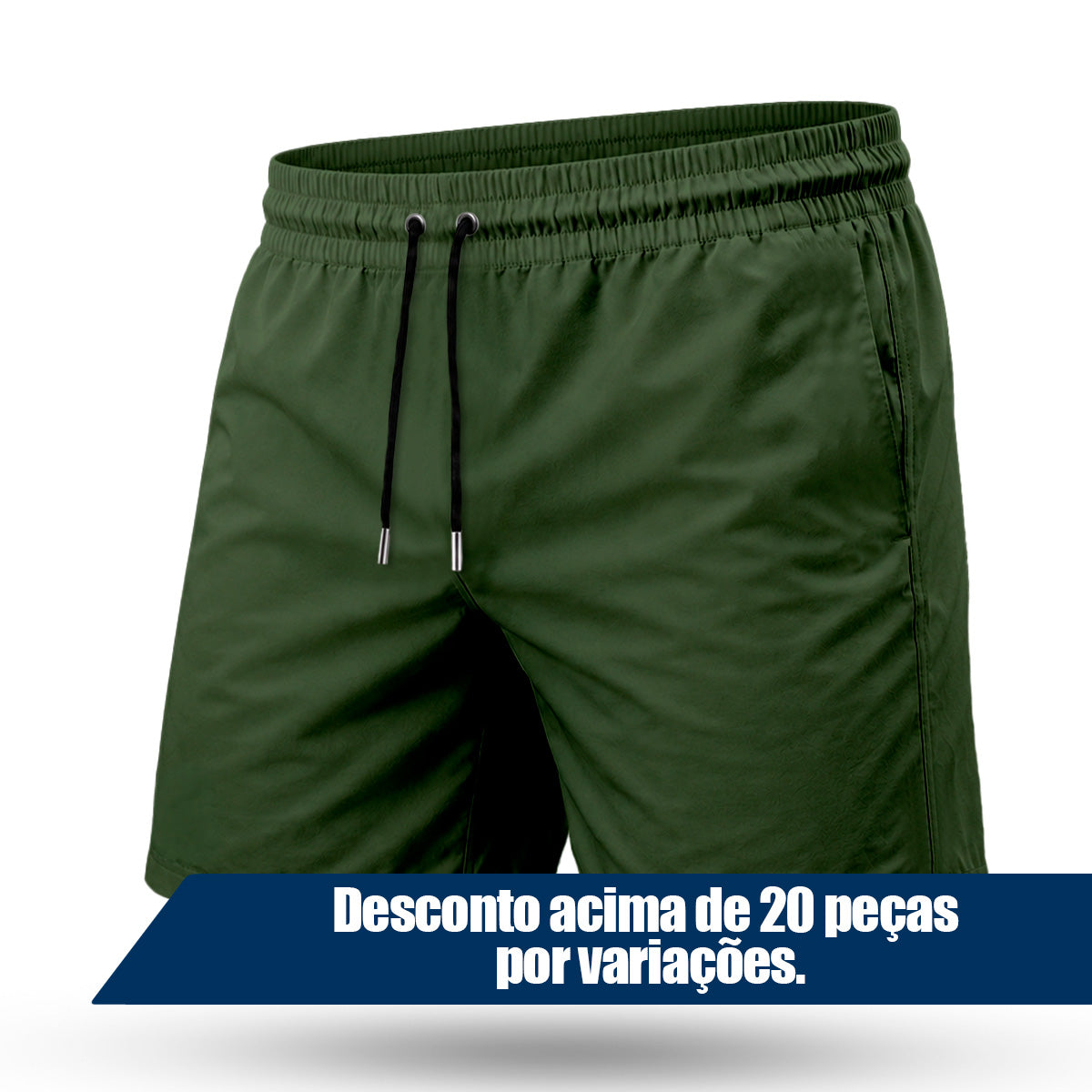 Bermuda Tactel Elastano Masculina